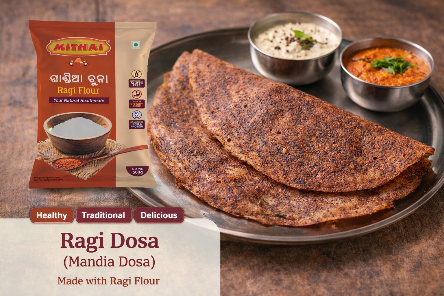 Ragi Dosa (Mandia Dosa)